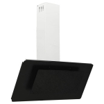 vidaXL pliidikubu, 90 cm, roostevaba teras ja karastatud klaas, must