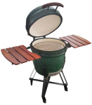 Grill Kamado Euroliux E-21 BBQ, 130x73x122 cm, roheline