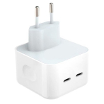 CP CH1 35W kahe pordiga USB-C kiirlaadija (analoog A2676 MNWP3ZM/A) Valge (OEM)