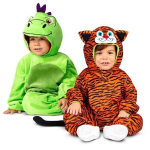 Reversibilne kostim tigra/zmaja za bebe - Zeleni - 6/12 meseci