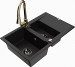 Graniidist k&ouml;&ouml;givalamu Mexen Gaspar koos segisti ja sifooniga, must/kuldne