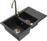 Graniidist k&ouml;&ouml;givalamu Mexen Gaspar koos segisti ja sifooniga, must/kuldne