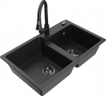 Graniidist k&ouml;&ouml;givalamu Mexen Tomas koos segisti ja sifooniga, must/h&otilde;bedane