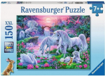 Ravensburger | Unicornid p&auml;ikeseloojangul 150el puzzle. | RAP10021