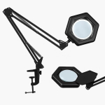 Suurendav LED laualamp Noevsbig &lrm;QR-20, must