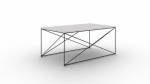 Kohvilaud ADRK Furniture Dante, must/valge