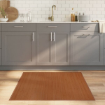 vidaXL kandiline vaip Pruun 100x100 cm bambusest