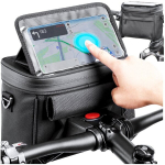 Ruumikas jalgratta juhtraua kott telefoni puhul jalgrattaga