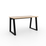 Kirjutuslaud ADRK Furniture Iwo, pruun/must