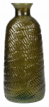 Dekoratiivne klaasvaas lilledele 13 x 31 cm