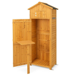 Costway aiakuuri varustuskapp v&auml;litingimustes kasutamiseks 75 x 50 x 180,5 cm naturaalne