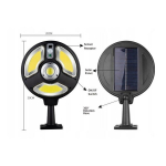 Liikumisanduri ja kaugjuhtimispuldiga ere LED-lamp, Juoda