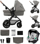 Sportlik vanker Kinderkraft Moov 2 Air 3in1, Light Grey