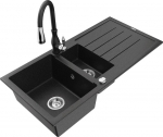 Graniidist k&ouml;&ouml;givalamu Mexen Andres segisti ja sifooniga, Metallic black/silver/black