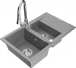 Graniidist k&ouml;&ouml;givalamu Mexen Gaspar segisti ja sifooniga, Grey/Chrome