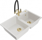 Graniidist k&ouml;&ouml;givalamu Mexen Tomas segisti ja sifooniga, valge/must/kuldne