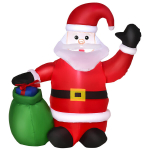 HOMCOM LED figuur j&otilde;ulumotiiviga j&otilde;uluvana lumememm, t&auml;ispuhutav j&otilde;ulukaunistus, valgustatud aias, L 70 x B 45 x K 120 cm, IP 44, soe valge