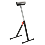 Rullikuga tugi, rullikuga alus, k&otilde;rguse-reguleeritav t&ouml;&ouml;pink, rullikuga seisulaud, abirullik, tugipink, kuni 90 kg, metall, must, 44 x 50 x 68-110 cm