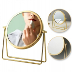 Kosmeetiline peegel, 14,5 cm, kuldset v&auml;rvi.