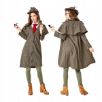 Sherlock holmes kost&uuml;&uuml;m naistele sherlock detektiiv maskeering halloween m