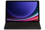 DX720UBE Book Cover Keyboard Slim Samsung Galaxy Tab S9/S9 FE, Must