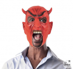 Devil red lateks mask