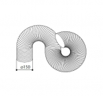 Faber Painduv ventilatsiooni toru D 150 mm, 1.5 m