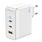 Jellico C118 GaN 100W PD Universaalne laadija 2x USB-C / USB, Valge