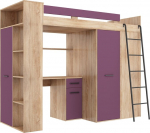 Narivoodi Meblocross Verana P, 200x90 cm, tamm/lilla