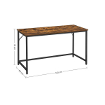 Kirjutuslaud 140 x 60 x 75 cm vintage pruun