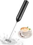 Elektriline piimavahustaja, alumiiniumsulamist mini k&auml;sitsi piimavahustaja, 12000 p/min suure j&otilde;udlusega mootor, akutoitega piimavahustaja kohvi/latte/cappuccino/koore jaoks