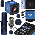 Mikroskoobikomplekt Draco BLUE PRO KMDBP-HDMI-VGA &ndash; FullHD pilt, 180x suum, HDMI/VGA tugi