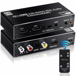 HDMI 2.0 2x1 Switcher Splitter Audio extender HDMI mudel SPDIF 4K SWITCH T-621A