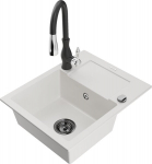 Graniitk&ouml;&ouml;givalamu Mexen Enzo segisti ja sifooniga, White+Black