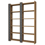 Eraldiseisev riiul Kalune Design City 2, pruun/sinine