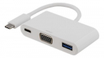 Deltaco USBC-1069, USB-C, VGA, 0,1m