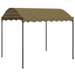 vidaXL varjualune 4 x 3 x 2,6 m pruunikashall 180 g/m&sup2;