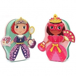 Puidust magnetid ja metallkarp printsessidega Djeco, DJ03084