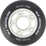 Rulluisurattad Nils Extreme 70x24 mm, 82A, mustad