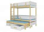 Narivoodi ADRK Furniture Etapo 80x180cm, helepruun/valge