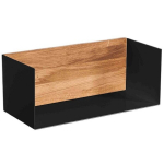 Seinariiul, 50 cm, seljaosaga naturaalne &otilde;litatud tamm, must