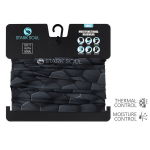 Multifunktsionaalne pea- ja kaelasall Stark Soul HoneyComb unisex, must, Universaalne