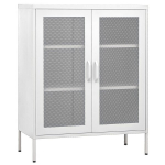 Hoiukapp vidaXL, valge, 80 x 35 x 101,5 cm, teras, Balta