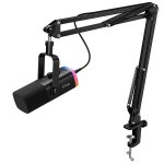 Fifine d&uuml;naamiline XLR -mikrofonikomplekt koos poomi RGB helijuhtimisega - AM8TP