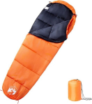 Magamiskott vidaXL, 222x74 cm, oranž/sinine