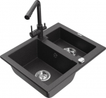 Graniidist k&ouml;&ouml;givalamu Mexen Carlos koos segisti ja sifooniga, Black granite