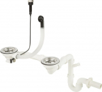 Syfon Deante Syfon rurowy podw&oacute;jny 3,5" (ZXY 9973)