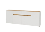 Kummut Imv City, 223 cm, valge/tamm