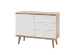 Kummut Imv Lena, 107x40xH83 cm, valge/tamm