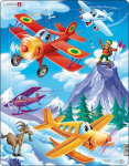 Lennukite puslet&uuml;kkidega komplekt, Lėktuvų 20 dalių Puzzle